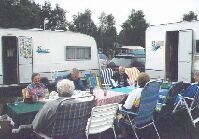 auf dem Campingplatz in Dzwirzino